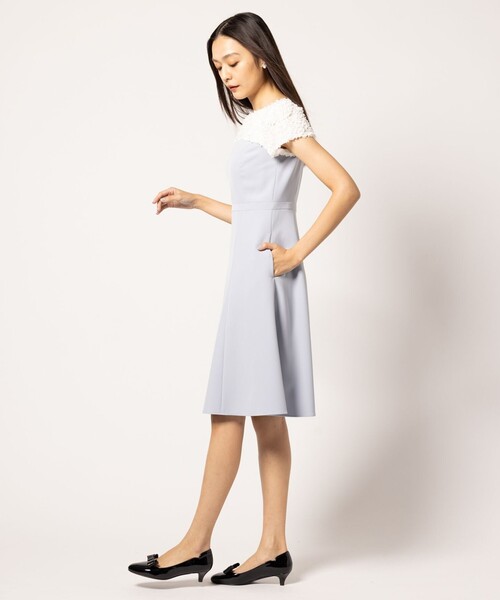 TOCCA(トッカ)の「FLY FRERRY ドレス(ワンピース・レディース・サックスブルー系/ネイビー系・2/0/4/6/00)」の7枚目の写真