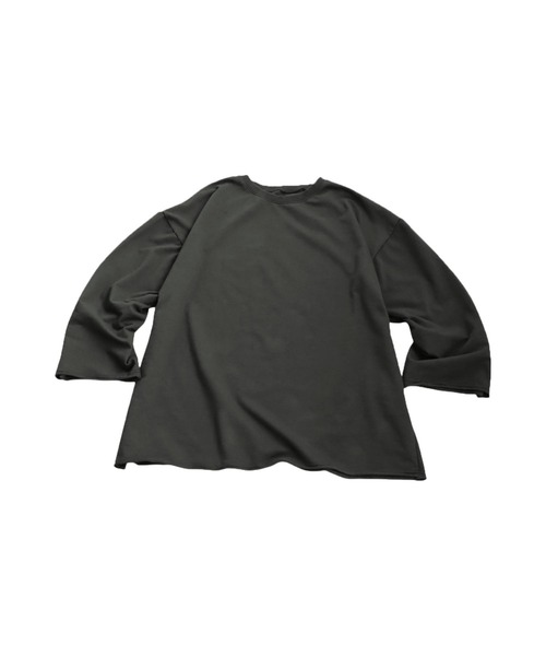 antiqua(アンティカ)の「ワイドロンT(Tシャツ/カットソー・レディース・チャコールグレー/ブラック・ONESIZE)」の16枚目の写真