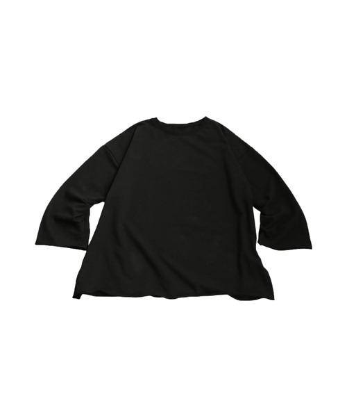 antiqua(アンティカ)の「ワイドロンT(Tシャツ/カットソー・レディース・チャコールグレー/ブラック・ONESIZE)」の15枚目の写真