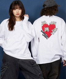 unrelaxing(ANVO)̃I[o[TCY hJ OTVc 100/embroidery oversize T-shirt(TVc/Jbg\[)