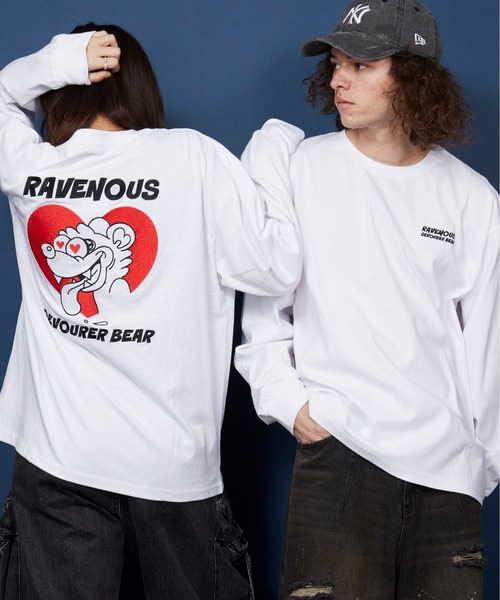 unrelaxing（アンリラクシング）の「オーバーサイズ 刺繍 ロングTシャツ 綿100％/embroidery oversize T-shirt（Tシャツ/カットソー・メンズ・ホワイト系7/ホワイト系9/ホワイト系4/ブラック系その他4/その他10/その他19/ホワイト系1/ホワイト系2/ブラック/ブラック×レッド/その他/その他6/その他14/ホワイト系5/ブラック系その他3/その他20/ホワイト系3/ブラック系その他/ブラック×ブルー/ブラック系2/その他4/その他7/その他9/その他12/その他21/ホワイト系/ブラック系その他2/その他15/その他16/その他17/その他18/ホワイト系6/ライトブラック/ブラック系その他6/ブラック系1/ブラック系3/その他8/ホワイト系8/スミクロ/ブラック系その他7/ブラック系/その他1/その他3/その他5/その他11/ブラック系その他5・SMALL/MEDIUM/LARGE/X-LARGE）」の4枚目の写真