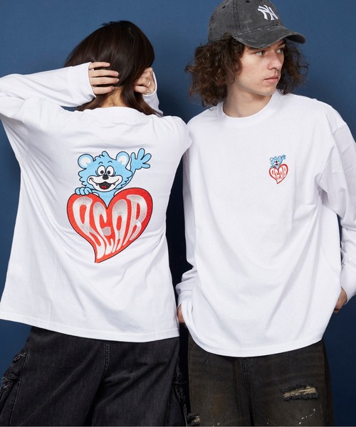 unrelaxing（アンリラクシング）の「オーバーサイズ 刺繍 ロングTシャツ 綿100％/embroidery oversize T-shirt（Tシャツ/カットソー・メンズ・ホワイト系7/ホワイト系9/ホワイト系4/ブラック系その他4/その他10/その他19/ホワイト系1/ホワイト系2/ブラック/ブラック×レッド/その他/その他6/その他14/ホワイト系5/ブラック系その他3/その他20/ホワイト系3/ブラック系その他/ブラック×ブルー/ブラック系2/その他4/その他7/その他9/その他12/その他21/ホワイト系/ブラック系その他2/その他15/その他16/その他17/その他18/ホワイト系6/ライトブラック/ブラック系その他6/ブラック系1/ブラック系3/その他8/ホワイト系8/スミクロ/ブラック系その他7/ブラック系/その他1/その他3/その他5/その他11/ブラック系その他5・SMALL/MEDIUM/LARGE/X-LARGE）」の5枚目の写真