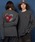 unrelaxingiANVOj́uI[o[TCY hJ OTVc 100/embroidery oversize T-shirtiTVc/Jbg\[jvbubNn̑