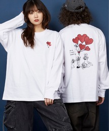 unrelaxing(ANVO)̃I[o[TCY hJ OTVc 100/embroidery oversize T-shirt(TVc/Jbg\[)