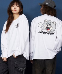 unrelaxing | オーバーサイズ 刺繍 ロングTシャツ 綿100％/embroidery oversize T-shirt(Tシャツ/カットソー)