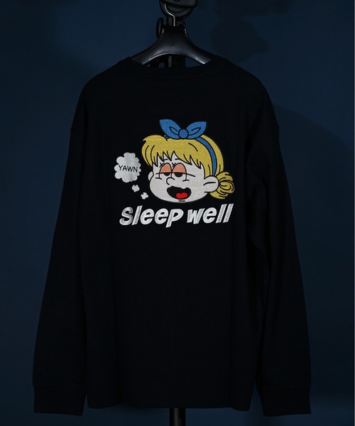 unrelaxing（アンリラクシング）の「オーバーサイズ 刺繍 ロングTシャツ 綿100％/embroidery oversize T-shirt（Tシャツ/カットソー・メンズ・ホワイト系7/ホワイト系9/ホワイト系4/ブラック系その他4/その他10/その他19/ホワイト系1/ホワイト系2/ブラック/ブラック×レッド/その他/その他6/その他14/ホワイト系5/ブラック系その他3/その他20/ホワイト系3/ブラック系その他/ブラック×ブルー/ブラック系2/その他4/その他7/その他9/その他12/その他21/ホワイト系/ブラック系その他2/その他15/その他16/その他17/その他18/ホワイト系6/ライトブラック/ブラック系その他6/ブラック系1/ブラック系3/その他8/ホワイト系8/スミクロ/ブラック系その他7/ブラック系/その他1/その他3/その他5/その他11/ブラック系その他5・SMALL/MEDIUM/LARGE/X-LARGE）」の12枚目の写真