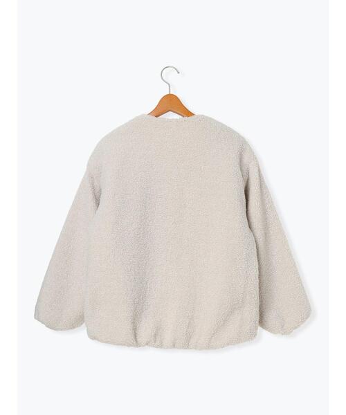 Lugnoncure(ルノンキュール)の「リバーシブルボアブルゾン(ブルゾン・レディース・オフホワイト/グレー/ベージュ・F)」の22枚目の写真