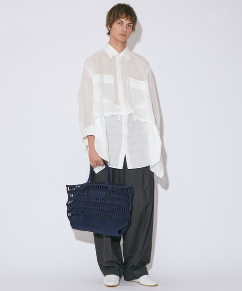 バッグ KONBU(R) knit shopping busket bag L Amazon | [ビューティフルピープル] KONBU(R) knit shopping