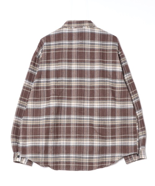 MGV（エムジーヴィー）の「オンブレチェックシャツ（シャツ/ブラウス・メンズ・ブラウン/ネイビー・MEDIUM/LARGE/X-LARGE）」の11枚目の写真