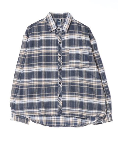 MGV（エムジーヴィー）の「オンブレチェックシャツ（シャツ/ブラウス・メンズ・ブラウン/ネイビー・MEDIUM/LARGE/X-LARGE）」の12枚目の写真