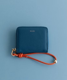 Beau're(ヴュレ)の【BEAURE】カウレザー ハンドストラップ付きバイカラーラウンドミニウォレット B-24096(財布)