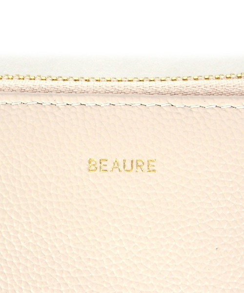 Beau're（ヴュレ）の「【BEAURE】カウレザー ハンドストラップ付きバイカラーラウンドミニウォレット B-24096（財布・レディース・ブラック/シルバー/ゴールド/アイボリー/グレイッシュベージュ/ライトピンク/イエロー/パープル/ブルー・FREE）」の21枚目の写真