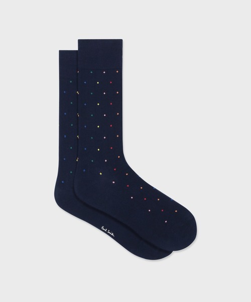 Paul Smith(ポールスミス)の「マルチラメドット ソックス【150606 DRO】(ソックス/靴下・メンズ・ブラック/ネイビー/ライトインディゴブルー・25-27)」の3枚目の写真