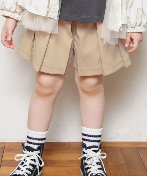 プリーツプリーズのキュロット風パンツ セール】【ジュニア対応】プリーツキュロット（その他パンツ