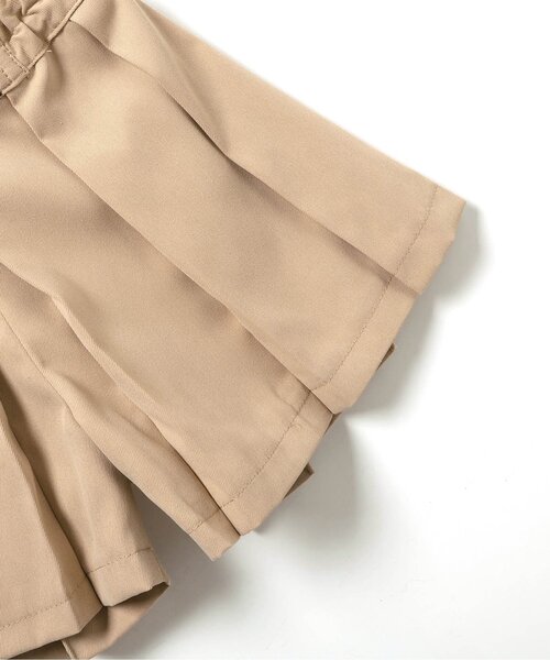 BREEZE(ブリーズ)の「【ジュニア対応】プリーツキュロット(その他パンツ・キッズ・ベージュ/チャコール・80/90/100/110/120/130/140)」の9枚目の写真