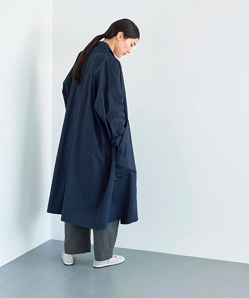 ata(アタ)の「ata robe 2. / 綿ブロード ローブコート(その他アウター・レディース・ネイビー/グレー/ホワイト/ピンク・MEDIUM)」の11枚目の写真