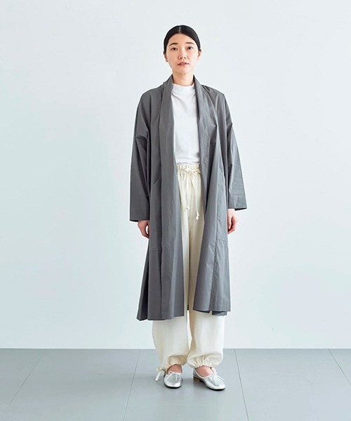 ata robe 2. / 綿ブロード ローブコート（その他アウター）｜ata（アタ