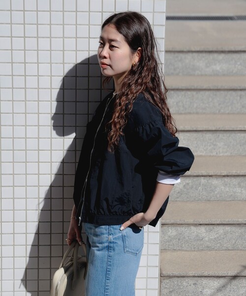 B:MING by BEAMS(ビーミングバイビームス)の「撥水 ギャザー ブルゾン(S~M)(ブルゾン・レディース・ネイビー/ブラウン系その他・MEDIUM/SMALL)」の18枚目の写真