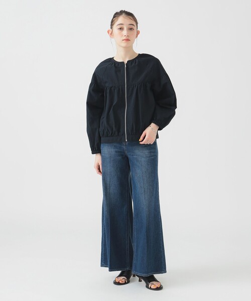 B:MING by BEAMS(ビーミングバイビームス)の「撥水 ギャザー ブルゾン(S~M)(ブルゾン・レディース・ネイビー/ブラウン系その他・MEDIUM/SMALL)」の7枚目の写真