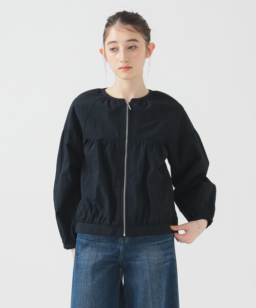B:MING by BEAMS(ビーミングバイビームス)の「撥水 ギャザー ブルゾン(S~M)(ブルゾン・レディース・ネイビー/ブラウン系その他・MEDIUM/SMALL)」の10枚目の写真