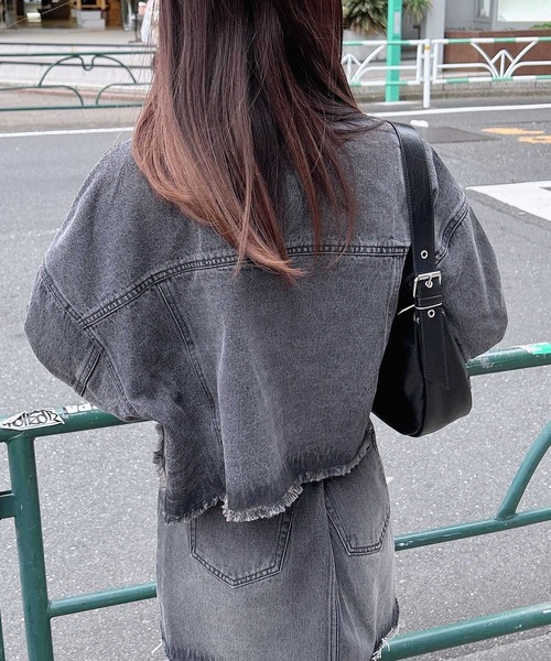 セール】クロップド丈カットオフGジャン(セットアップ対応