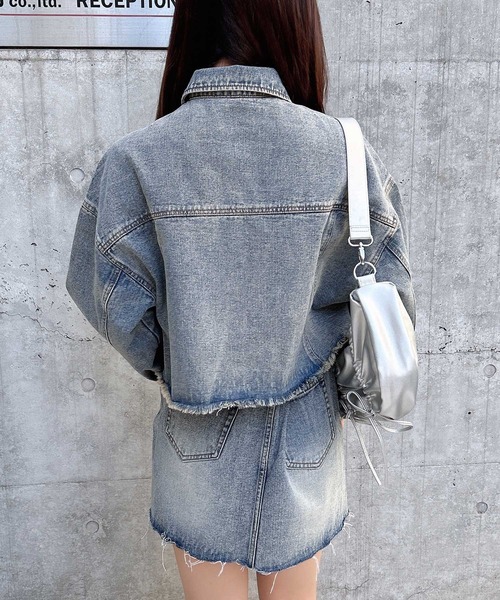 セール】クロップド丈カットオフGジャン(セットアップ対応