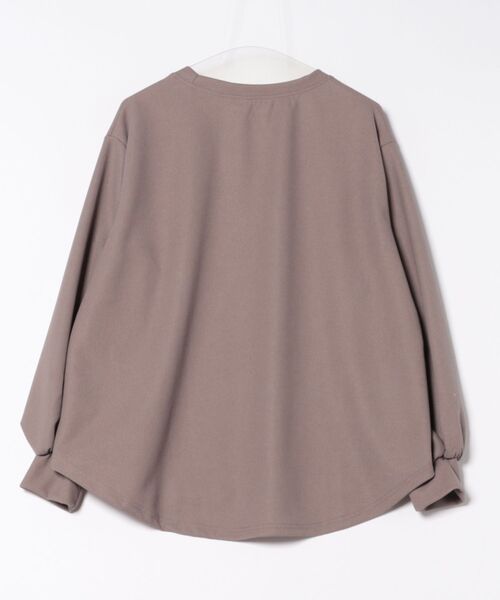 Coo+i(クーイ)の「オーバーサイズワッフルカットソー(Tシャツ/カットソー・レディース・ブラック/グレー/ホワイト/グリーン/モカ/ベージュ・FREE)」の7枚目の写真