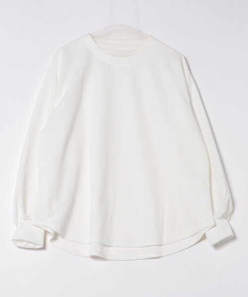 Coo+i(クーイ)の「オーバーサイズワッフルカットソー(Tシャツ/カットソー・レディース・ブラック/グレー/ホワイト/グリーン/モカ/ベージュ・FREE)」の11枚目の写真