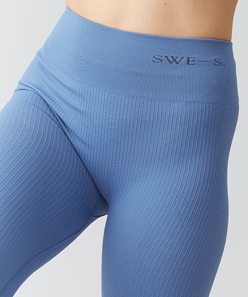 Tyra Rib Leggings DUSTY BLUE