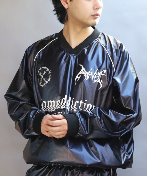 ８(eight)（エイト）の「サイバーデザインシャイニープルオーバー（その他アウター・メンズ・シルバー系その他/ネイビー系・MEDIUM/LARGE）」の4枚目の写真