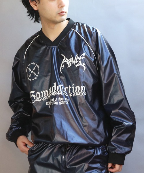 ８(eight)（エイト）の「サイバーデザインシャイニープルオーバー（その他アウター・メンズ・シルバー系その他/ネイビー系・MEDIUM/LARGE）」の5枚目の写真