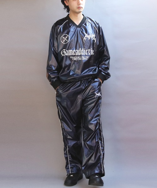 ８(eight)（エイト）の「サイバーデザインシャイニープルオーバー（その他アウター・メンズ・シルバー系その他/ネイビー系・MEDIUM/LARGE）」の7枚目の写真