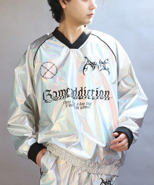 ８(eight)（エイト）の「サイバーデザインシャイニープルオーバー（その他アウター・メンズ・シルバー系その他/ネイビー系・MEDIUM/LARGE）」の13枚目の写真