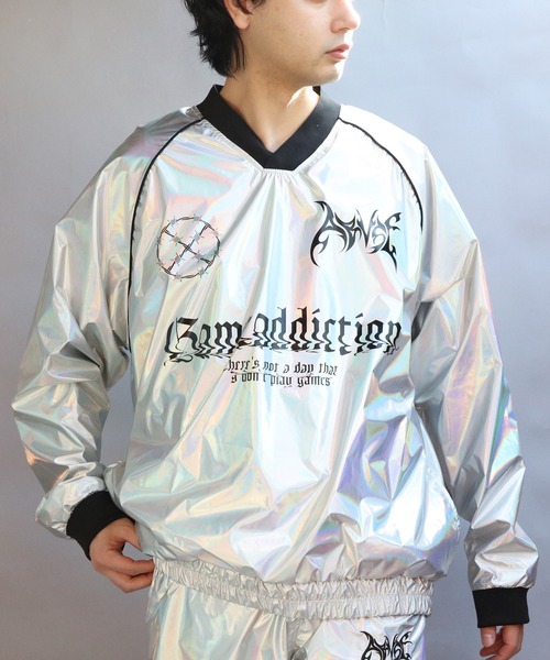 ８(eight)（エイト）の「サイバーデザインシャイニープルオーバー（その他アウター・メンズ・シルバー系その他/ネイビー系・MEDIUM/LARGE）」の14枚目の写真