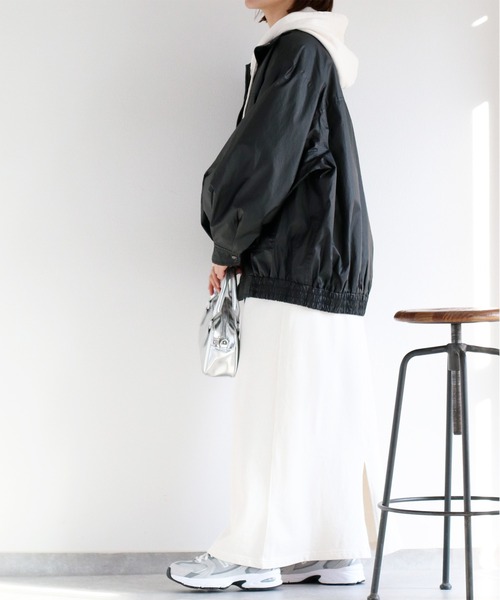 cepo（セポ）の「ウォッシャブルA2タイプジップブルゾン（ブルゾン・レディース・ベージュ/ブラック・M）」の12枚目の写真