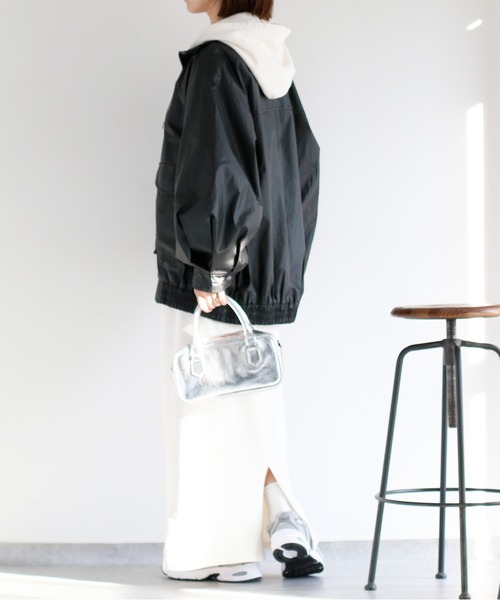 cepo（セポ）の「ウォッシャブルA2タイプジップブルゾン（ブルゾン・レディース・ベージュ/ブラック・M）」の13枚目の写真