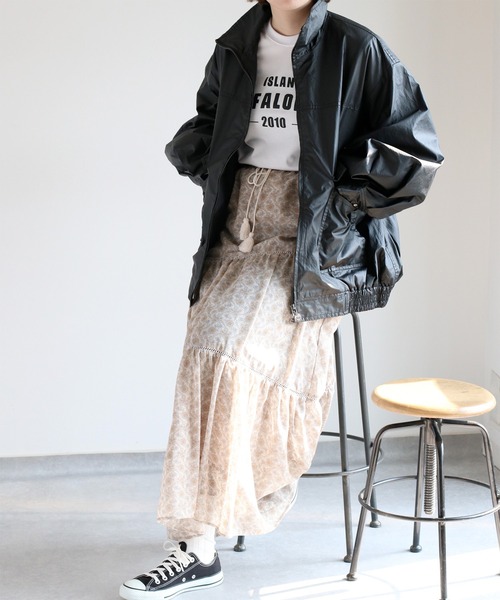 cepo（セポ）の「ウォッシャブルA2タイプジップブルゾン（ブルゾン・レディース・ベージュ/ブラック・M）」の19枚目の写真