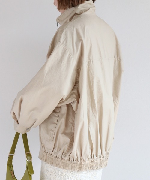 cepo（セポ）の「ウォッシャブルA2タイプジップブルゾン（ブルゾン・レディース・ベージュ/ブラック・M）」の22枚目の写真