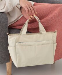 SHOO・LA・RUE（シューラルー）の「【撥水／2WAY】12ポケットトートバッグ【キャリーオン】（トートバッグ・レディース）」