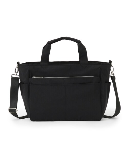 SHOO・LA・RUE（シューラルー）の「【撥水／2WAY】12ポケットトートバッグ【キャリーオン】（トートバッグ・レディース・グレー/アイボリー/ブラック・00）」の7枚目の写真