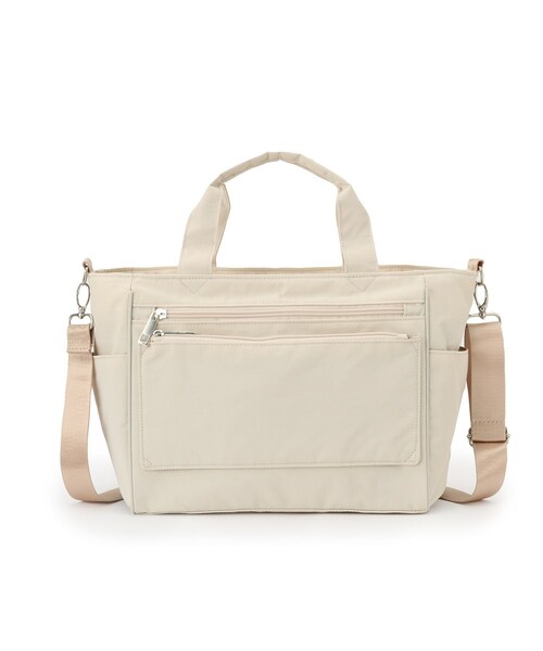 SHOO・LA・RUE（シューラルー）の「【撥水／2WAY】12ポケットトートバッグ【キャリーオン】（トートバッグ・レディース・グレー/アイボリー/ブラック・00）」の10枚目の写真