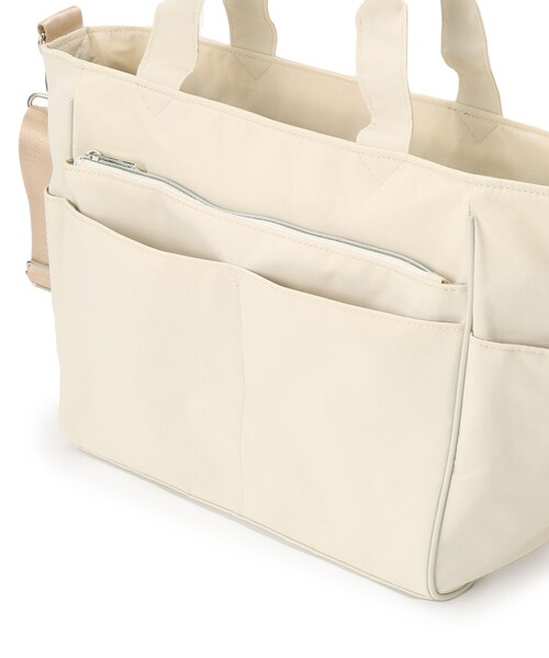 SHOO・LA・RUE（シューラルー）の「【撥水／2WAY】12ポケットトートバッグ【キャリーオン】（トートバッグ・レディース・グレー/アイボリー/ブラック・00）」の16枚目の写真