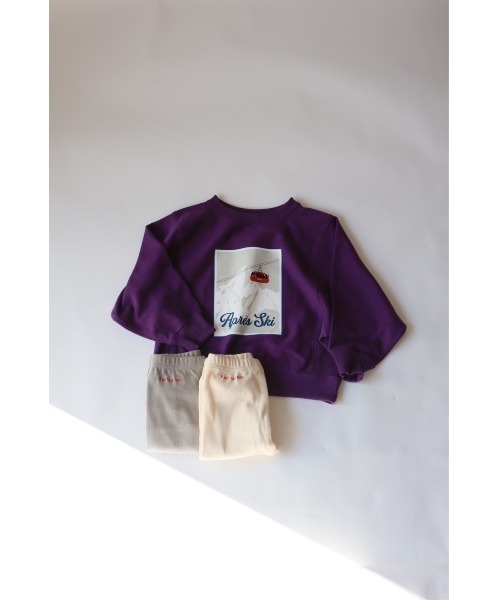 Catchup(ケチャップ)の「【Catchup】スキープリントスウェット(大人サイズ)(Tシャツ/カットソー・レディース・ライトグレー/パープル/ブルー・LL/S/M/L)」の8枚目の写真