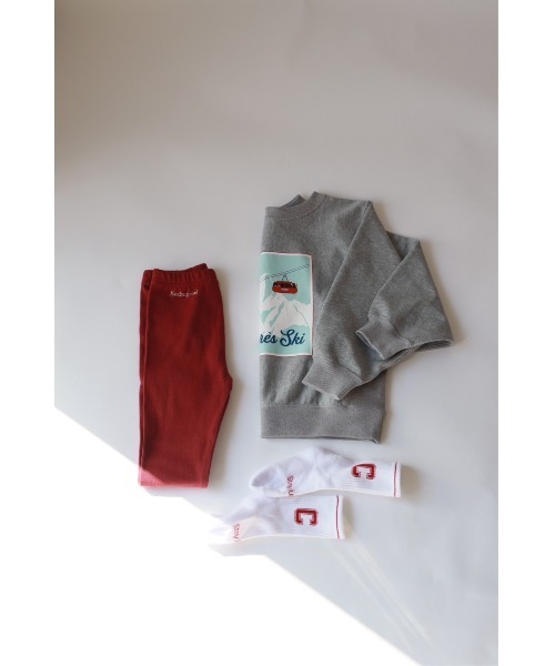 Catchup(ケチャップ)の「【Catchup】スキープリントスウェット(大人サイズ)(Tシャツ/カットソー・レディース・ライトグレー/パープル/ブルー・LL/S/M/L)」の10枚目の写真