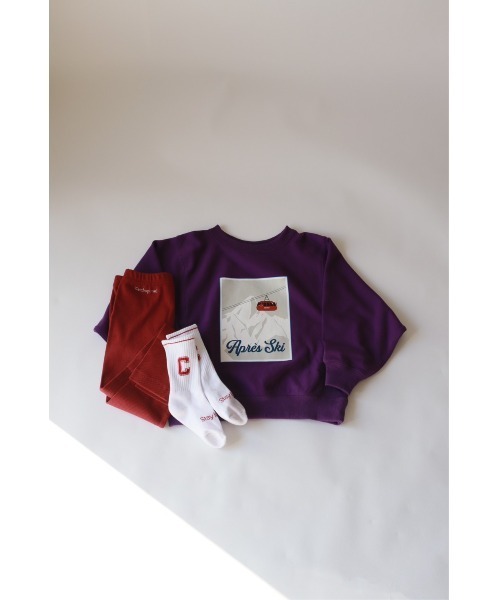 Catchup(ケチャップ)の「【Catchup】スキープリントスウェット(大人サイズ)(Tシャツ/カットソー・レディース・ライトグレー/パープル/ブルー・LL/S/M/L)」の12枚目の写真