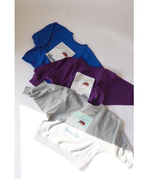 Catchup(ケチャップ)の「【Catchup】スキープリントスウェット(大人サイズ)(Tシャツ/カットソー・レディース・ライトグレー/パープル/ブルー・LL/S/M/L)」の13枚目の写真