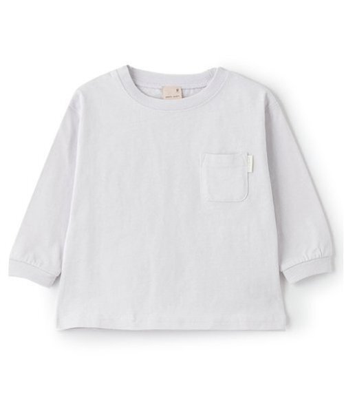petit main(プティマイン)の「【GOODPRICE】無地長袖Tシャツ(Tシャツ/カットソー・キッズ・ターコイズブルー/ラベンダー/ホワイト/ライトピンク/黄緑系/キャメル・130cm/120cm/100cm/110cm/90cm/80cm)」の5枚目の写真