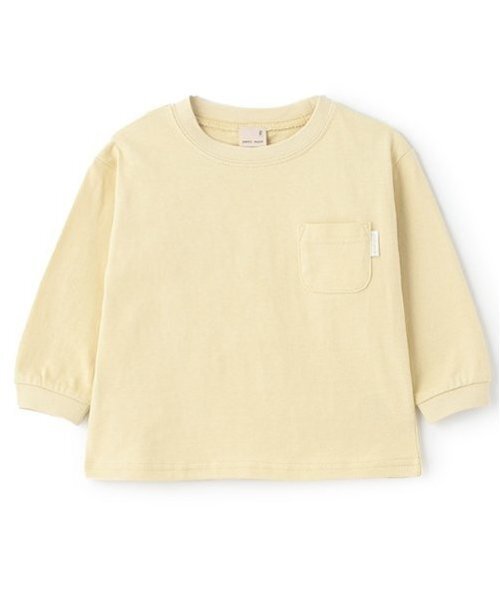 petit main(プティマイン)の「【GOODPRICE】無地長袖Tシャツ(Tシャツ/カットソー・キッズ・ターコイズブルー/ラベンダー/ホワイト/ライトピンク/黄緑系/キャメル・130cm/120cm/100cm/110cm/90cm/80cm)」の3枚目の写真