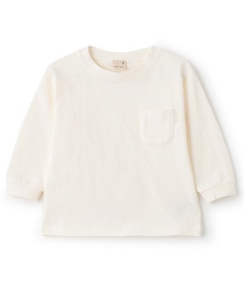 petit main(プティマイン)の「【GOODPRICE】無地長袖Tシャツ(Tシャツ/カットソー・キッズ・ターコイズブルー/ラベンダー/ホワイト/ライトピンク/黄緑系/キャメル・130cm/120cm/100cm/110cm/90cm/80cm)」の2枚目の写真
