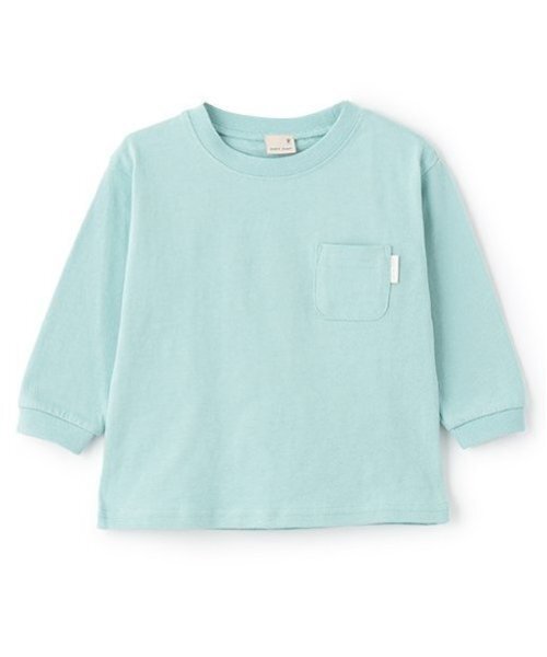 petit main(プティマイン)の「【GOODPRICE】無地長袖Tシャツ(Tシャツ/カットソー・キッズ・ターコイズブルー/ラベンダー/ホワイト/ライトピンク/黄緑系/キャメル・130cm/120cm/100cm/110cm/90cm/80cm)」の4枚目の写真